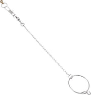 Anello in acciaio inossidabile per uccelli da giardino - anello di gioco argento 45 mm