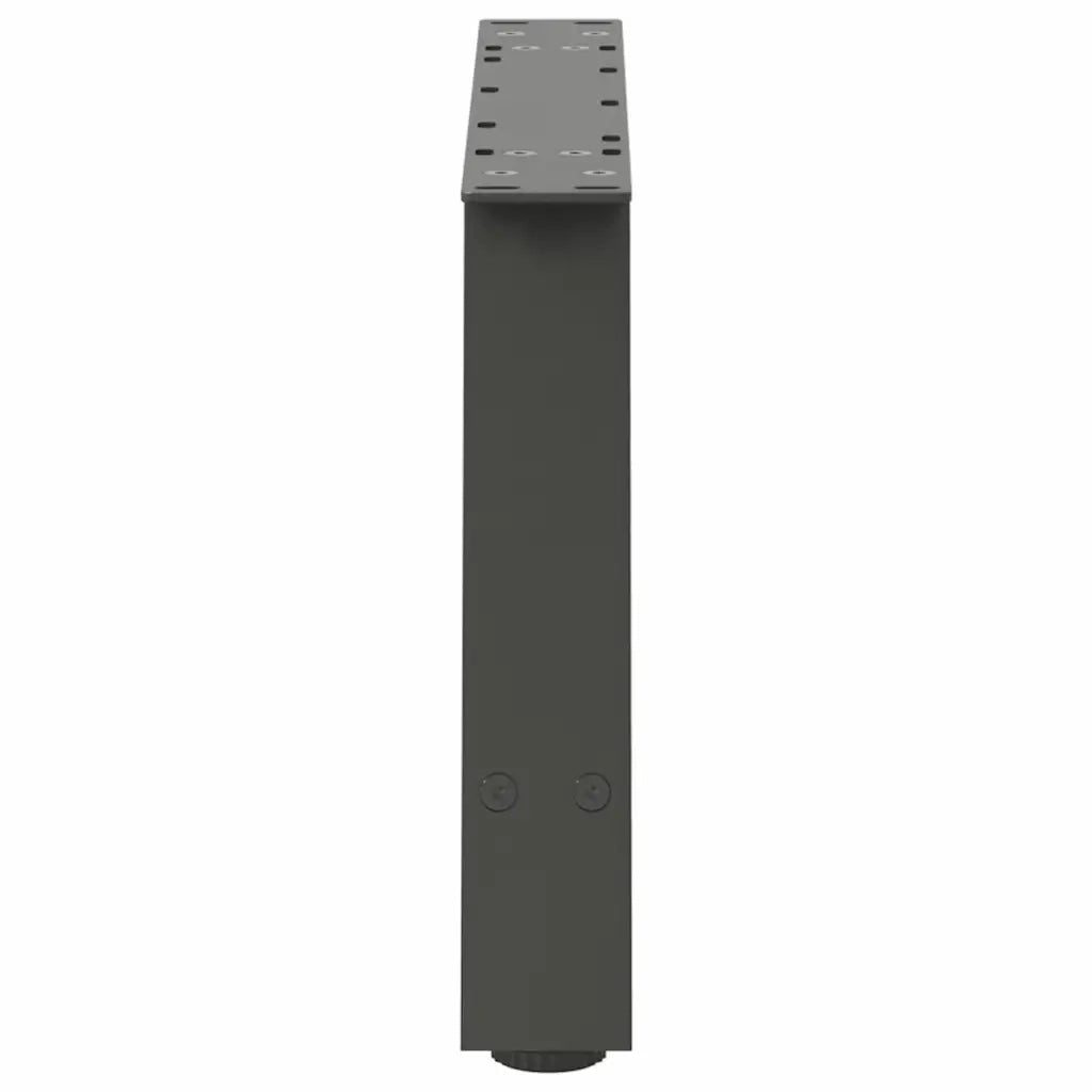 Gambe per Tavolino da Caff¨¨ a Forma di A 2 pz-Set di 2 Gamba per Tavolo Antracite 70x(30-31) cm Acciaio