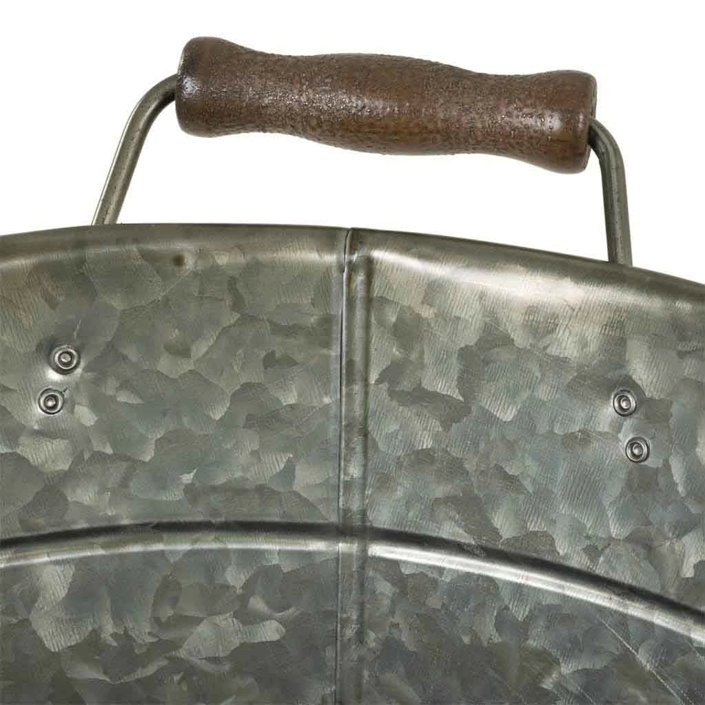 Vaschetta per ghiaccio in metallo argentato d33/38x28/30h