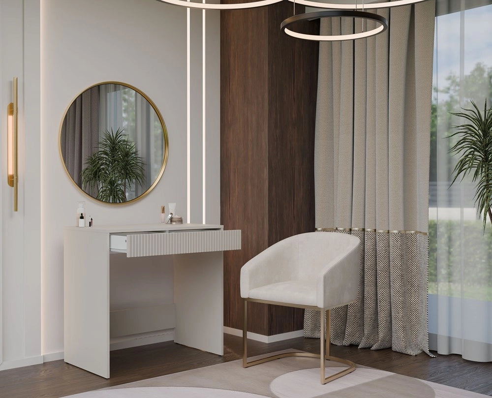 Scrivania MARINA 2s slim cashmere per ufficio e studio