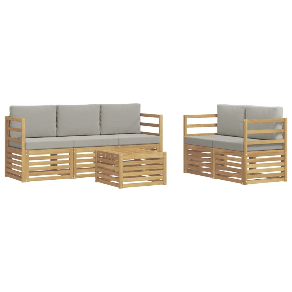 Set divani Legno di Acacia Massello 3391376