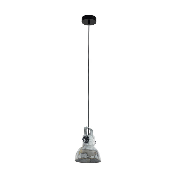 Lampadario A Sospensione Vintage Barnstaple Acciaio Nero 1 Luce E27