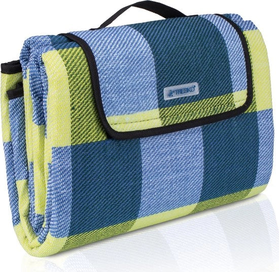 Pavillon da picnic - Motivo a riquadri - Giallo/Blu - 195 x 150 cm - Impermeabile