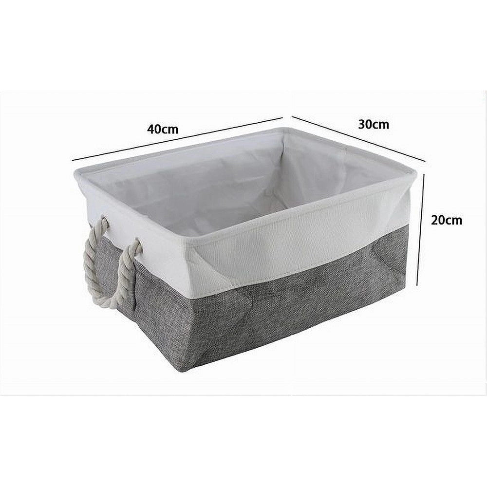 Trade Shop - Porta Biancheria In Tessuto Organizer Con Manici Per Vestiti Sporchi Bagno 10625 -