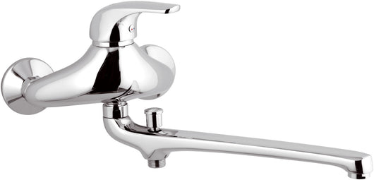 Rubinetto lavabo/vasca con bocca fusa lunga - serie project