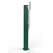 Doccia Solare In Alluminio Jolly Go 17,5Lt Con Doccetta Mobile E Lavapiedi Colore Verde Scuro Cv-Jg180/6016