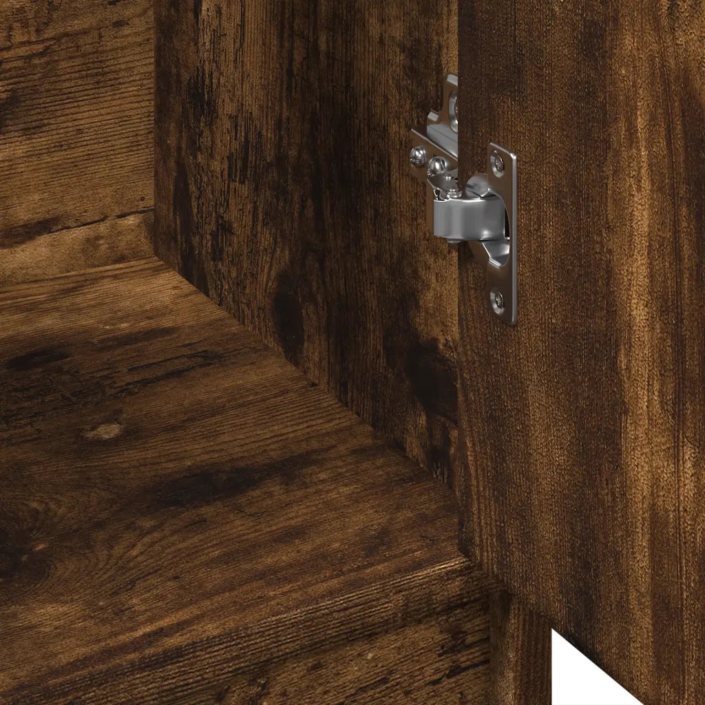 vidaXL Mobile Lavabo Rovere Fumo 63x29x55 cm in Legno Multistrato