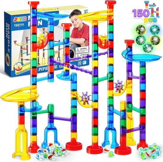 Set di circuiti a palline - 150 pezzi Labirinto di palline - Giocattolo educativo per bambini - Giocattolo STEM