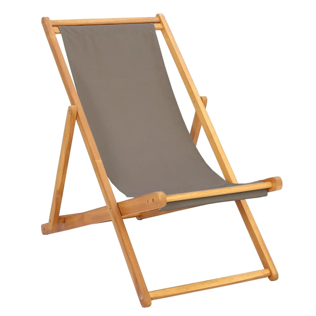 Sedia da Giardino | Sedia da spiaggia Tortora Legno di teak solido