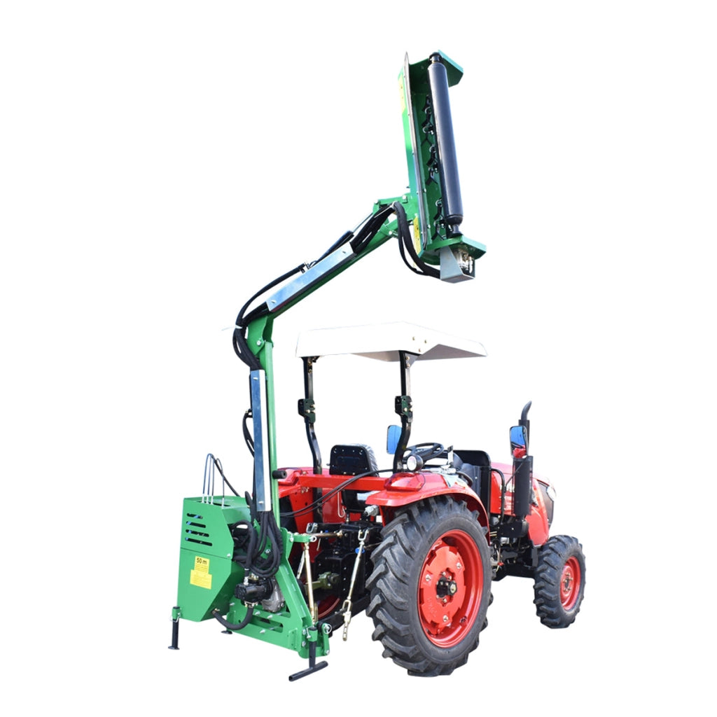 Braccio decespugliatore idraulico portato per trattore con trincia Braccio articolato idraulico portato con testata trinciatrice da 800 mm per siepi