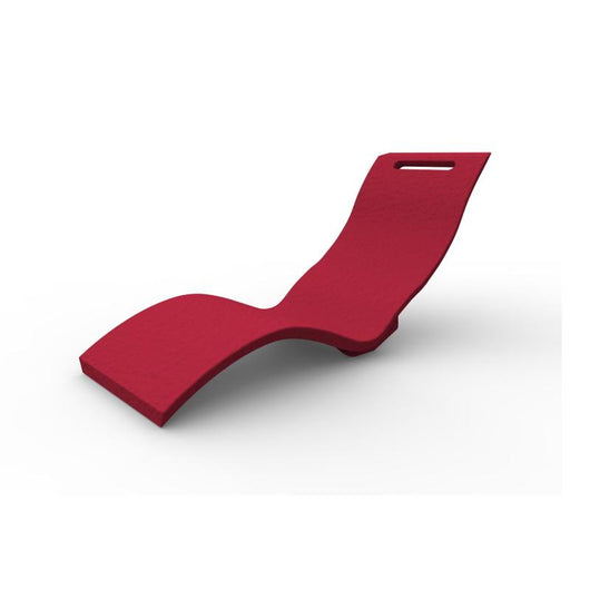Sdraio Chaise Longe Lettino Prendisole In Polietilene Colore Rosso Cv-S010/3027