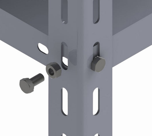 bullone zincato con dado per scaffalatura cod:ferx.4963