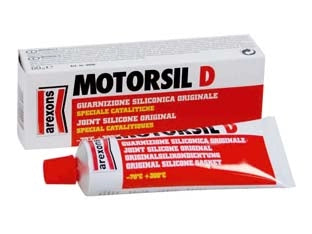 GUARNIZIONE SIGILLANTE ORIGINALE MOTORSIL D ROSSA  gr.60 in tubetto (0096)    AREXONS