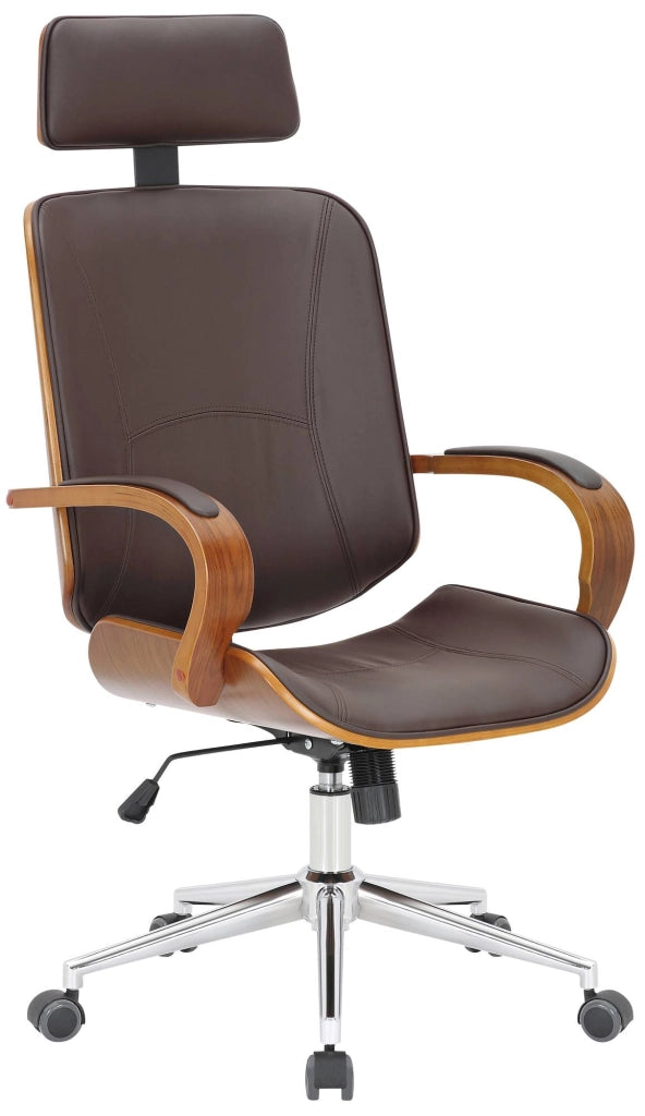 Sedia da ufficio Dayton Noce/marrone