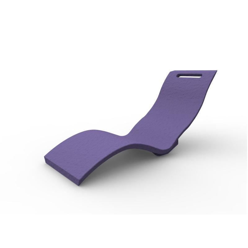 Sdraio Chaise Longe Lettino Prendisole In Polietilene Colore Viola Cv-S010/4005