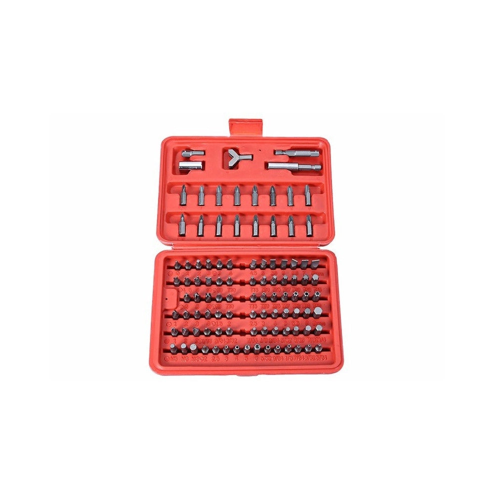 Trade Shop - Kit 100 Inserti Per Cacciavite Avvitatore A Batteria In Valigetta -