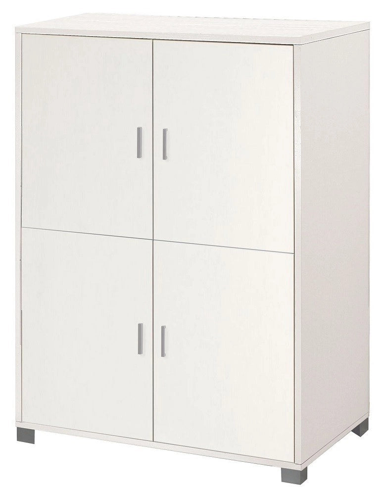KIT MOBILE ARMADIO 4 RIPIANI H162 L107 P41 FINITURA BIANCO FIAMMATO SARMOG 734k