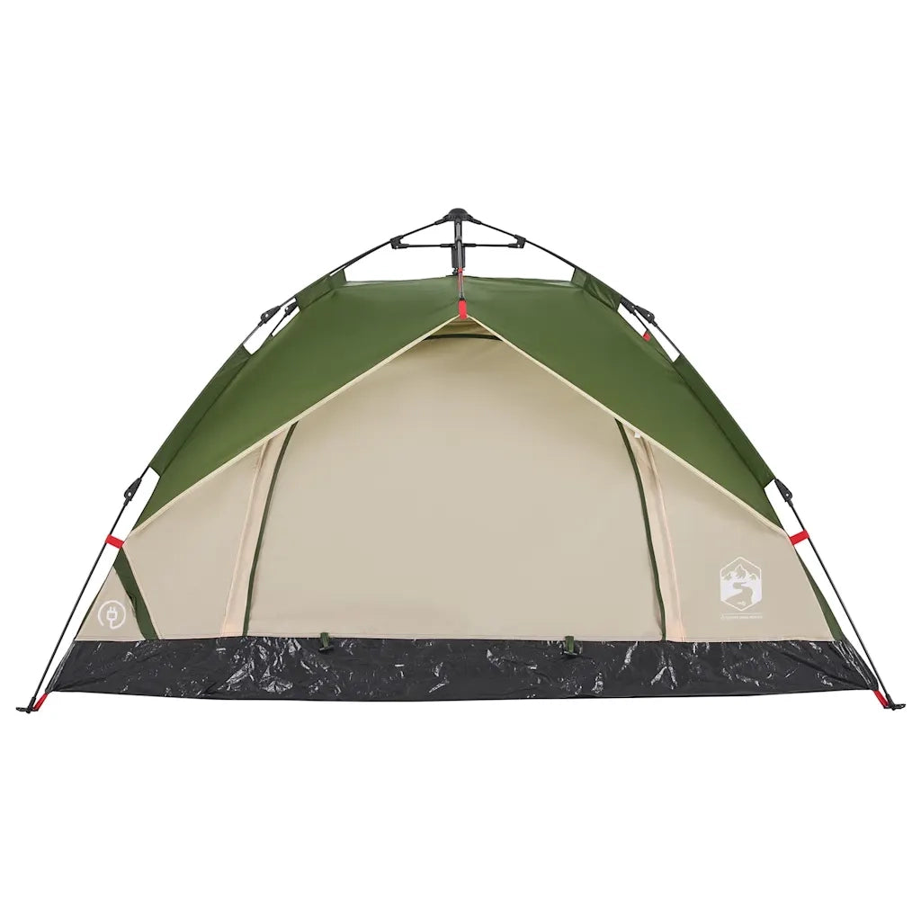 Tenda a Cupola da Campeggio 2 Persone-Tenda per Escursionismo Verde a Rilascio Rapido
