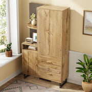 Garderoba compatta da ingresso con pannelli imbottiti, scarpiera e cassetti 110x38x186 cm