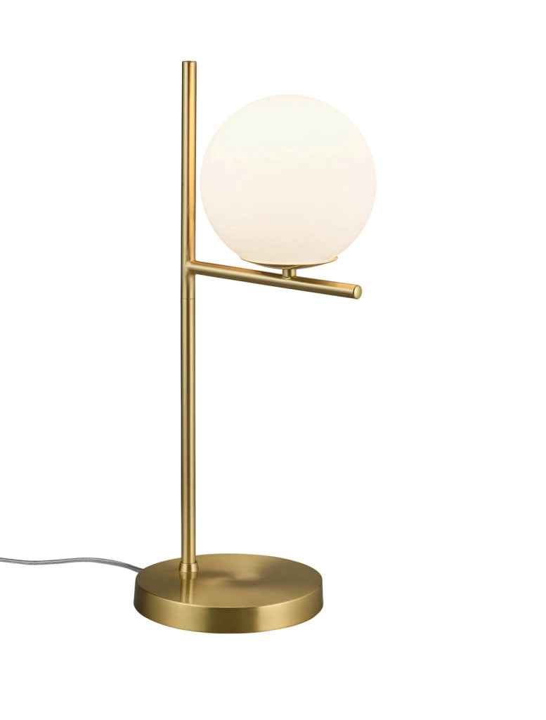 Lampada tavolo da Interno  E14 in Metallo Ottone Satinato
