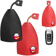Cassetto per chiavi 2 in 1 - Pelle PU - Nero/Rosso - Tasche per chiavi - Orecchioni per chiavi - Protezione contro danni - Tasca per chiavi
