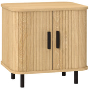 Comodino con Cassetto e Ripiani ¨C Zephmum ¨C 48x40x48 cm Robe Effetto Legno