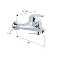 Rubinetto vasca esterno - serie project