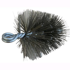 Scovolo Scovolino Tondo in Acciaio ad elica con gancio e perno filettato per Tubi stufa Ø 100 mm