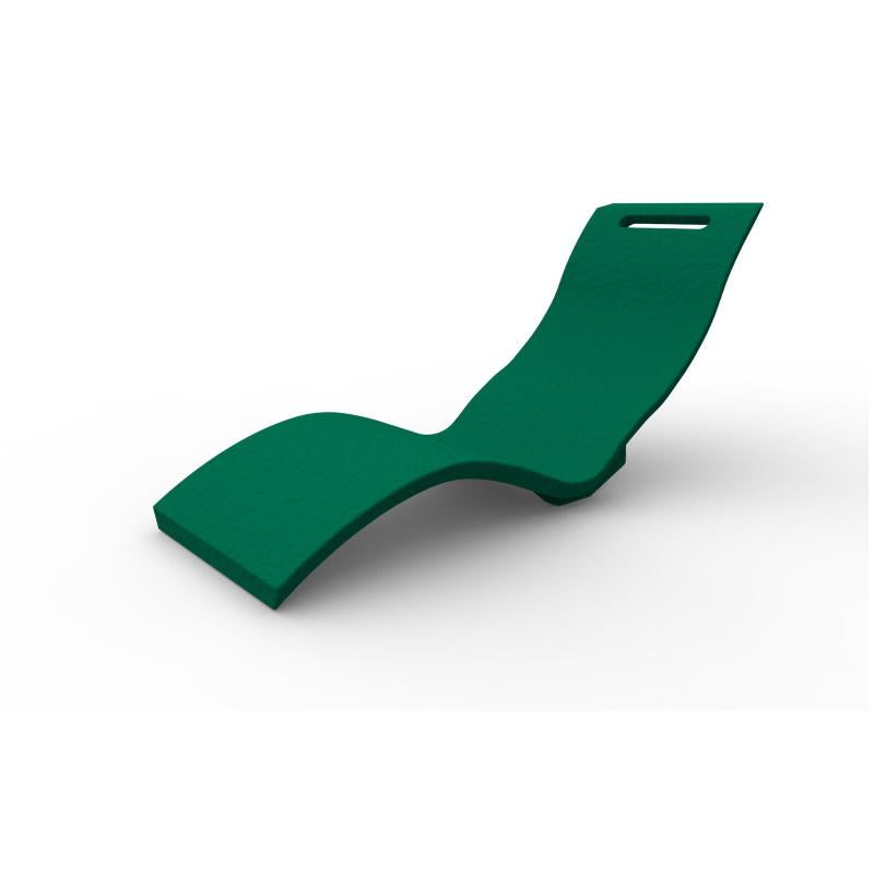 Sdraio Chaise Longe Lettino Prendisole In Polietilene Colore Verde Scuro Cv-S010/6016