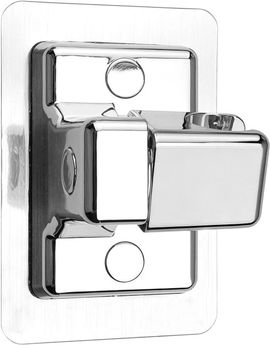 Supporto per doccia girevole a 360°, supporti per doccia senza forare, 12 cm * 8 cm supporti per doccia adesivi forti, supporto per doccia universale per bagni