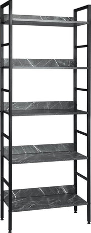 Cassettiere Luxe per Interno - Cassettiere, Librerie, Cassetti - Per Salone, Camera e Cucina - 60x27.5x160 - Look Marmo Nero