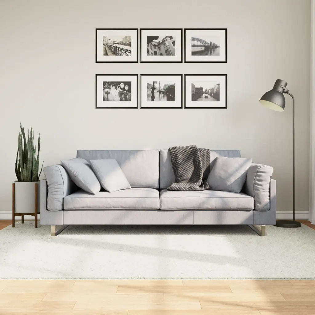 Tappeto del soggiorno | Tappeto OVIEDO a Pelo Corto Crema 160x230 cm