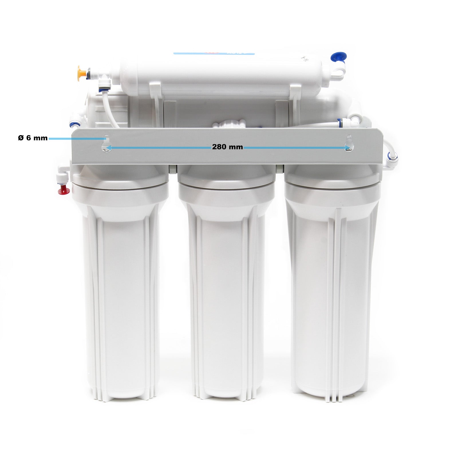 Naturewater NW-RO50-NP35 Impianto osmosi inversa, filtrazione 5 stadi con serbatoio, membrana RO 190 l/giorno