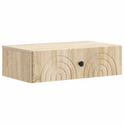 Tavolino da Parete Laterale Rovere Sonoma 59 x 34,5 x 17 cm