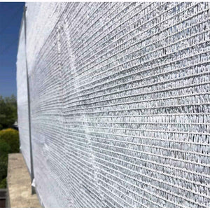 Telo Rete Ombreggiante Frangivista Frangisole BIANCA 2x50 Mt Schermatura 90%