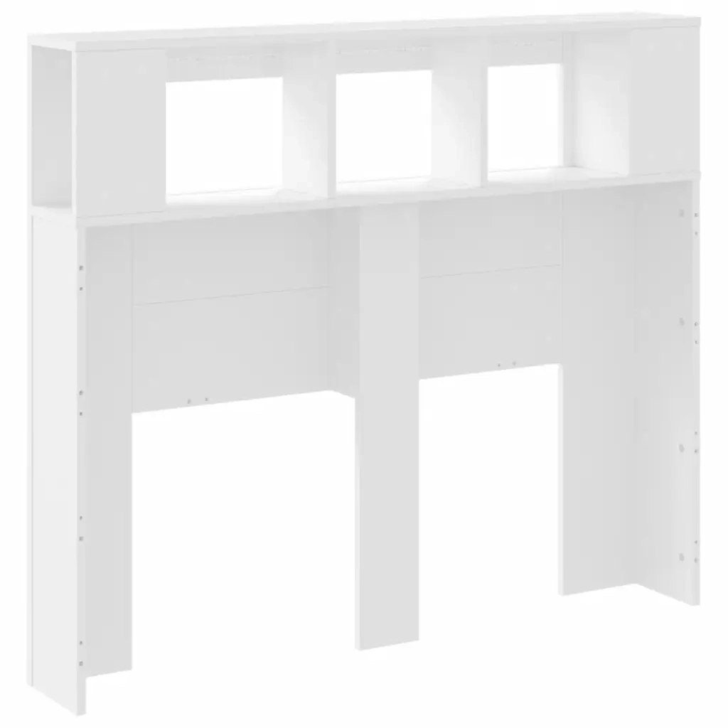 Testiera LED-Testata con Luci LED Bianca 120x18,5x103,5 cm Legno Multistrato