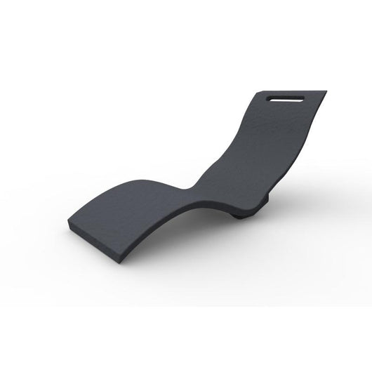 Sdraio Chaise Longe Lettino Prendisole In Polietilene Colore Antracite Cv-S010/7016