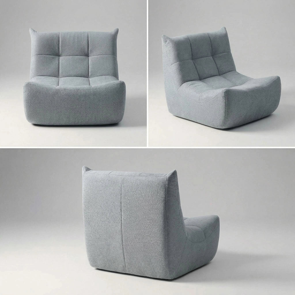 Divano 1 Posto Bubble Sofa ¨C MINIMAL ¨C Tessuto Grigio, Memory Foam
