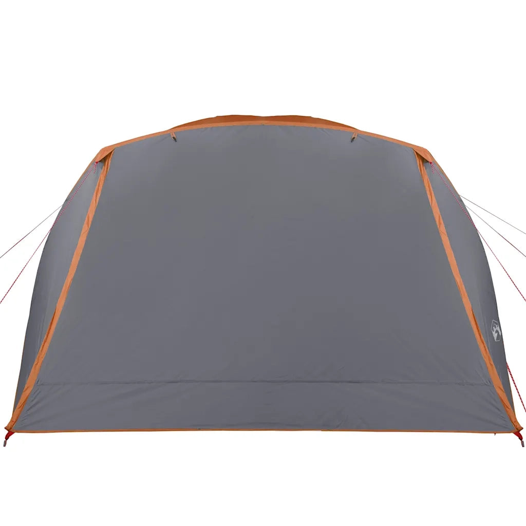 Tenda da Campeggio con Portico 4 Persone-Tenda per Escursionismo Arancione Impermeabile 678966