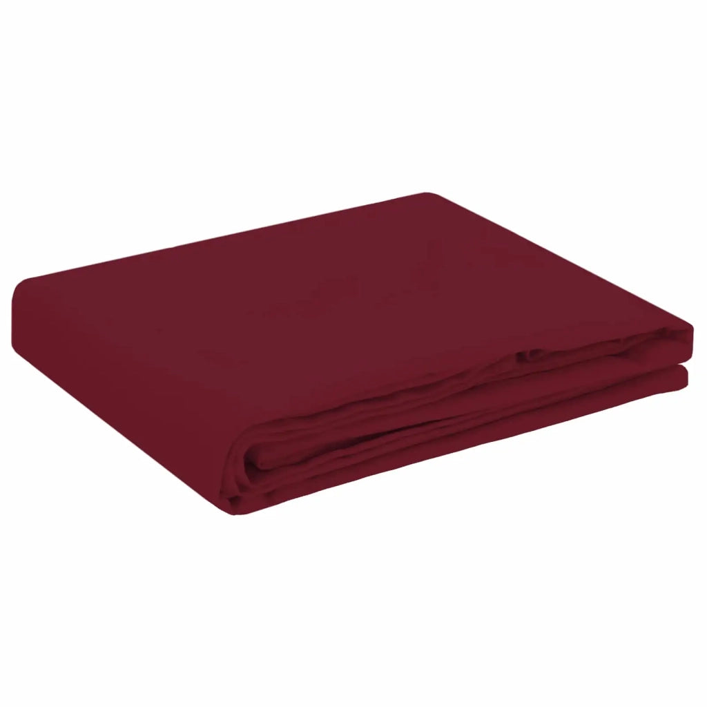 Tovaglia da Tavolo Rosso Vino 140 x 220 cm Poliestere 42039882