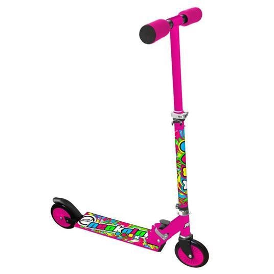 Sport One- Neokolor-Monopattino in alluminio con asta telescopica-Rosa