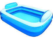 Piscina Gonfiabile da Giardino Rettangolare Con Cuscini 266 x 175 x 50 cm