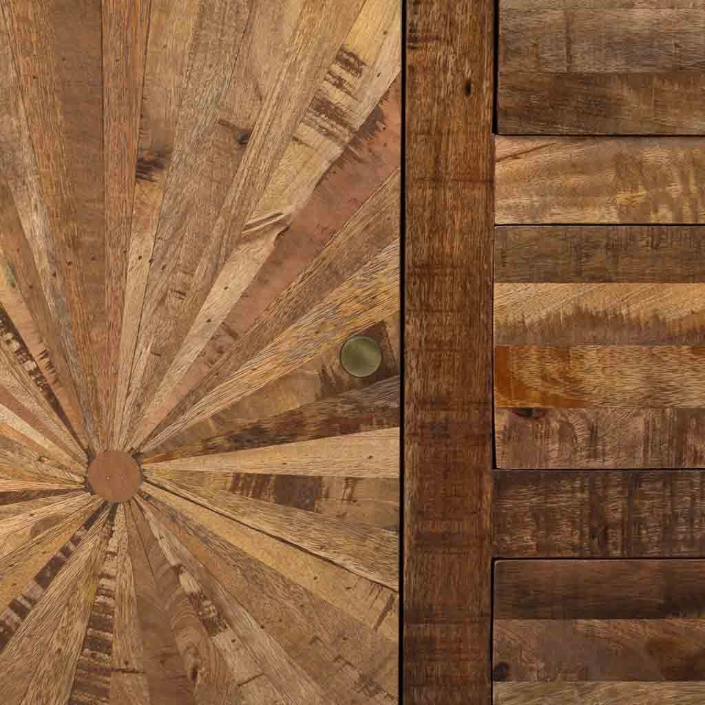 Credenza in legno naturale 165x41x94