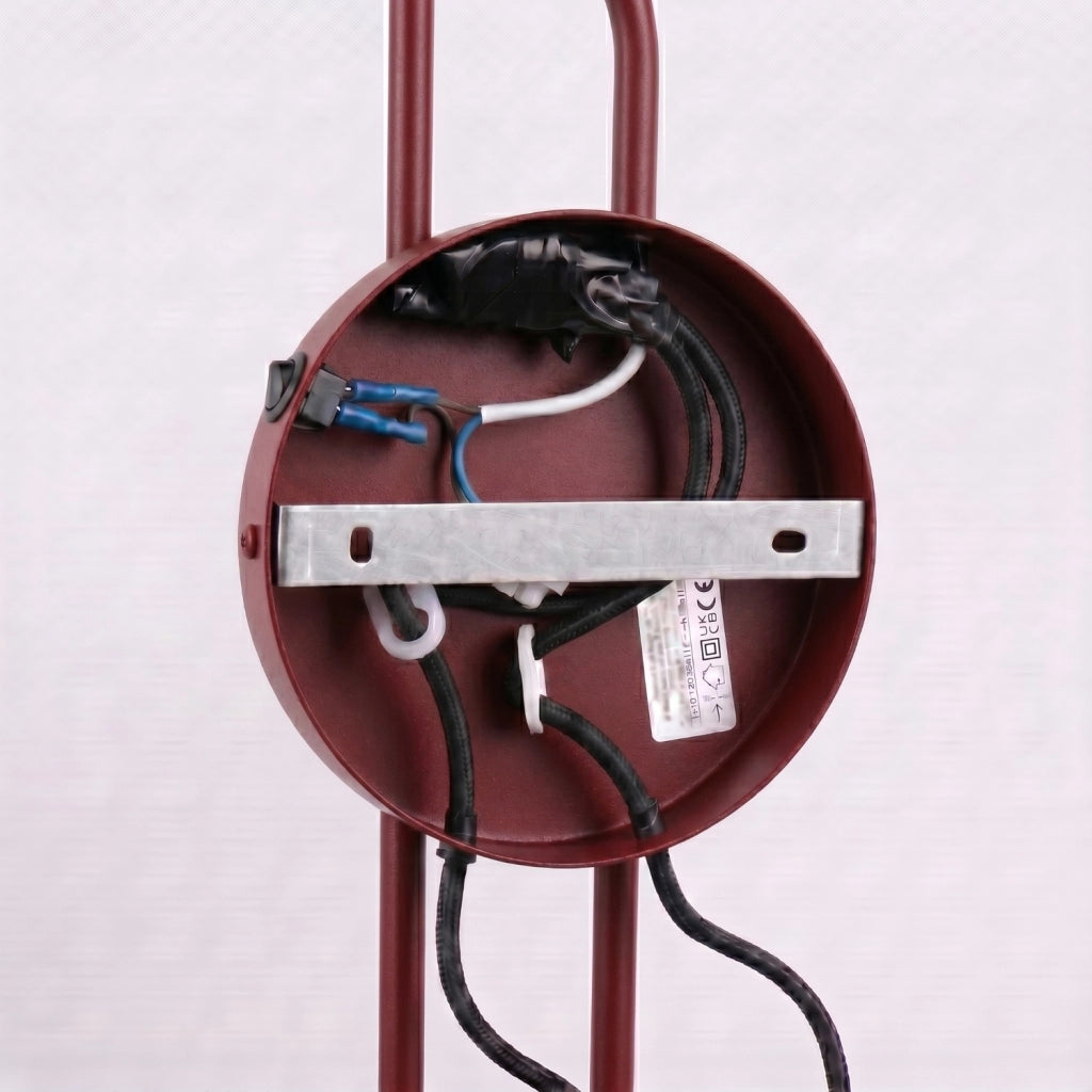 Applique NOX 2 bordeaux con interruttore