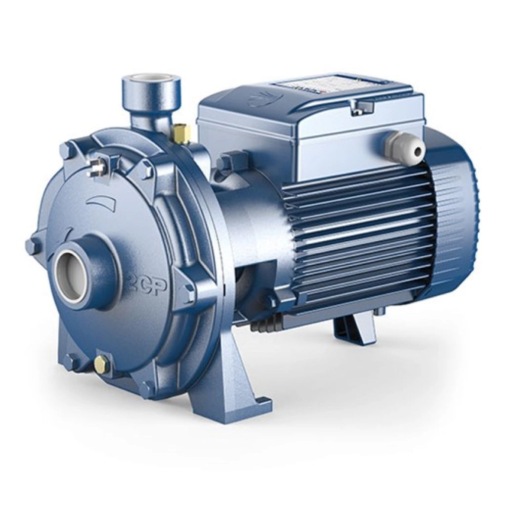 ELETTROPOMPA CENTRIFUGA BIGIRANTE IN GHISA TRIFASE MODELLO 2CP - HP 3  KW 2,2  400V - GIRANTE IN OTTONE  - PED