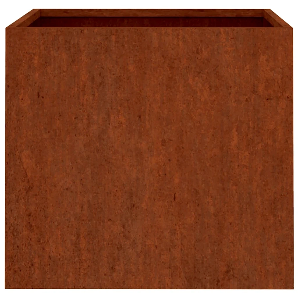 2 pz Fioriere | Cassetta per fiori | Vaso 32x30x29 cm Acciaio Corten