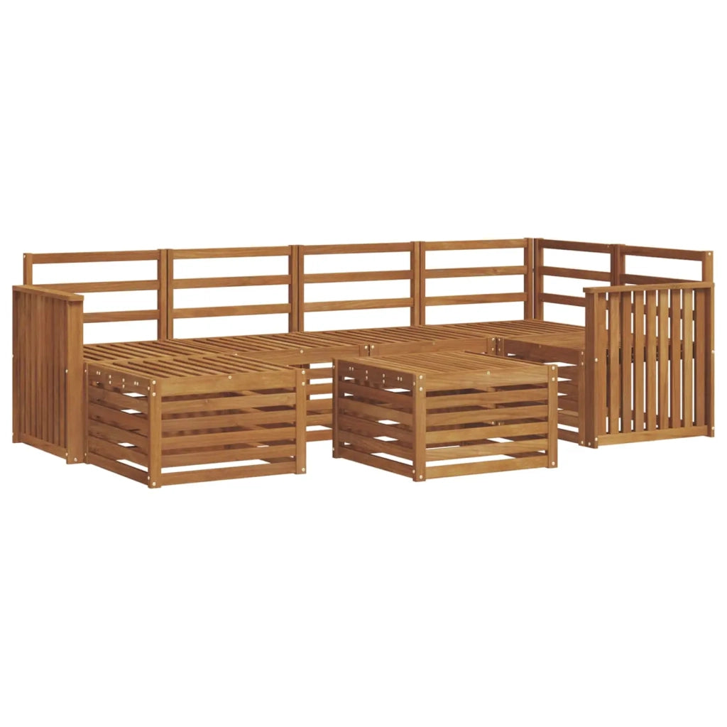 Set divani Naturale Legno di Acacia Massello 3375124