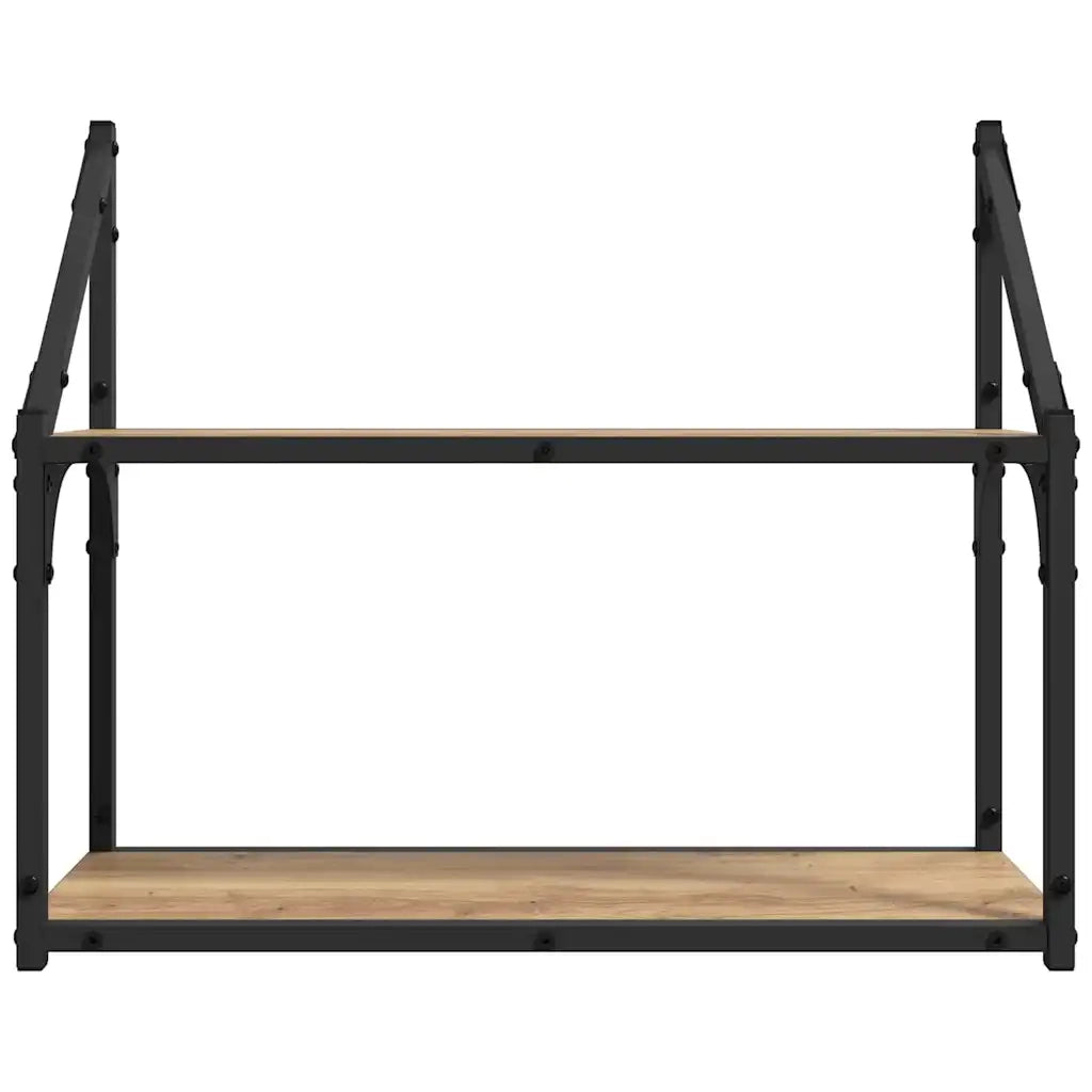 Scaffale da parete rovere artigianale 60 x 21 x 51 cm 883514