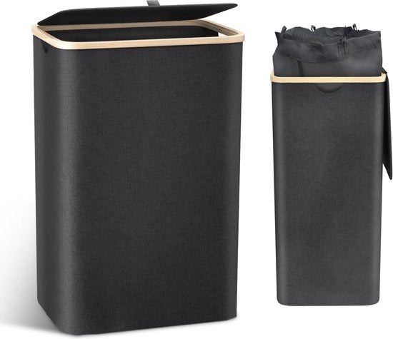 Lavatrice grande, 100 L, con coperchio, lavatrice compatta con sacco lavatrice rimovibile, lavatrici, lavastoviglie, lavatrice per bucato sporco, nera.