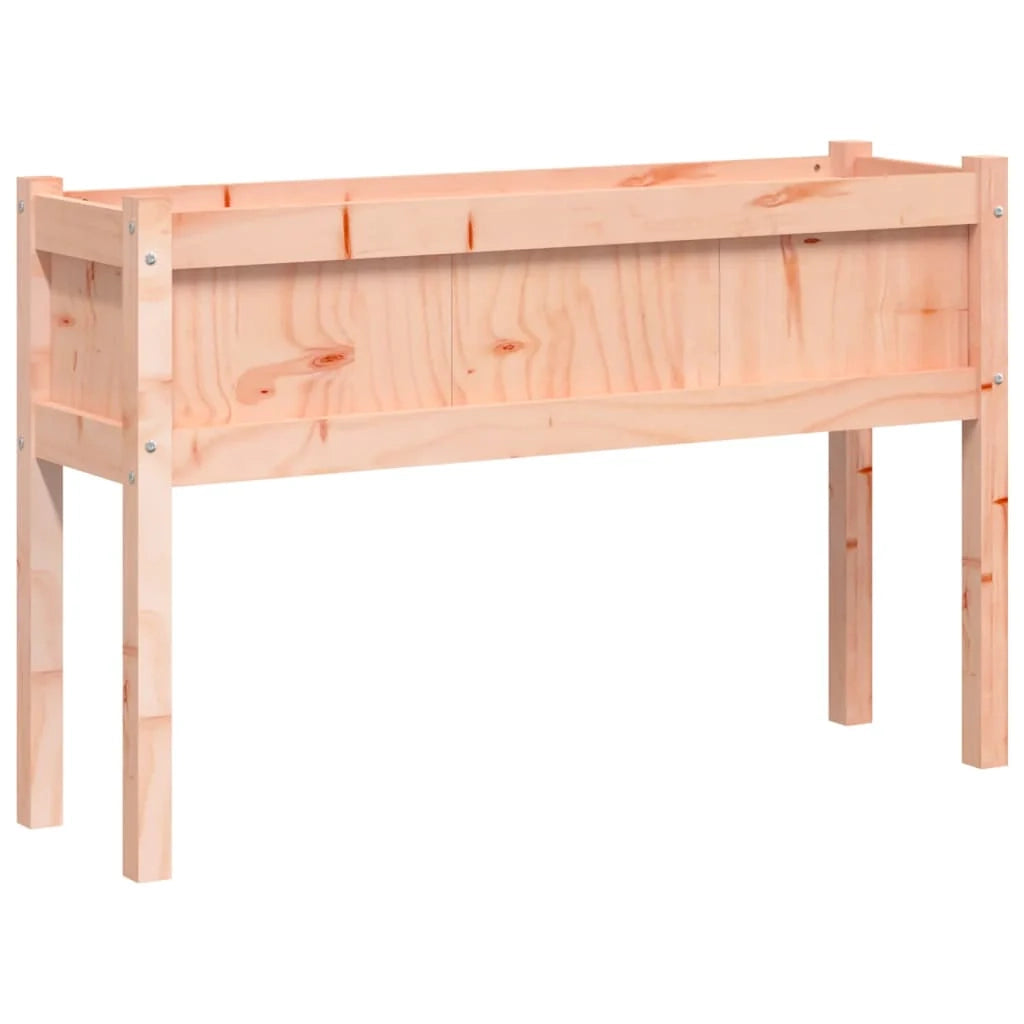Vassoio per fioriera aiuola rialzata piante fiori giardino terrazze set di 2 con piedini in legno massello Douglas marrone 02_0039022